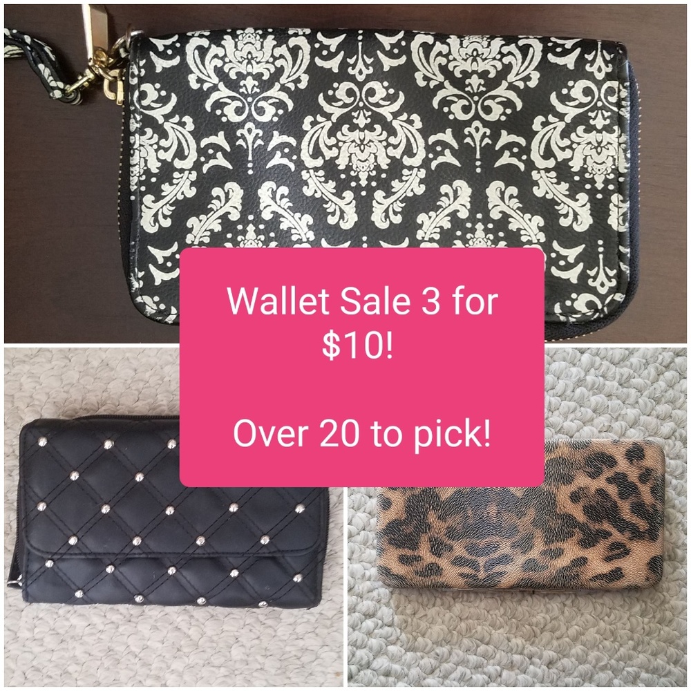 Wallets 3 for $10 - Gently Used